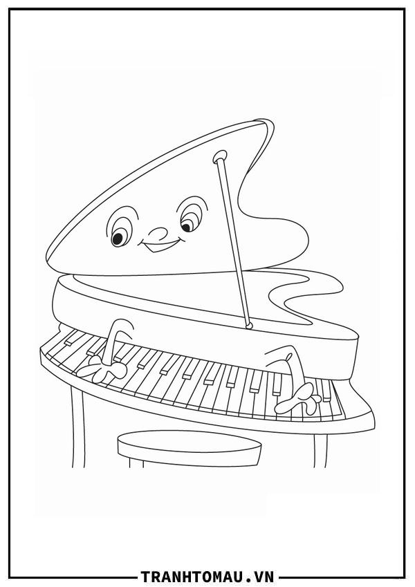 đàn piano đang chơi
