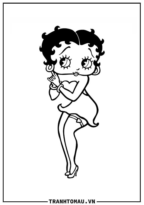 betty boop đang cười