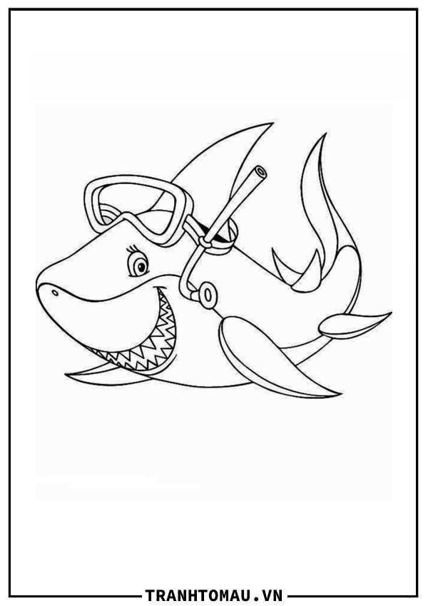 Coloring Page Of A Shark New Shark Coloring Pages