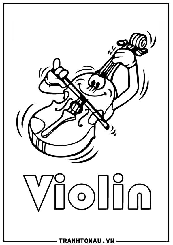 chiếc đàn violin đang đánh