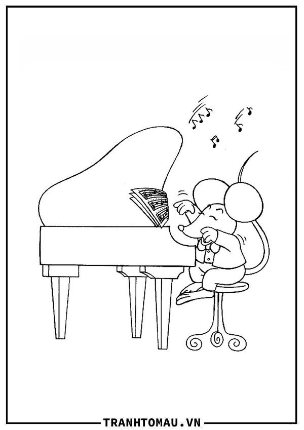 chuột chơi đàn piano