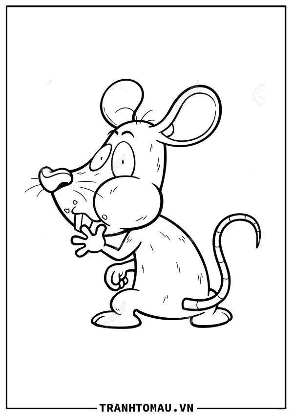 con chuột đang ăn vụng