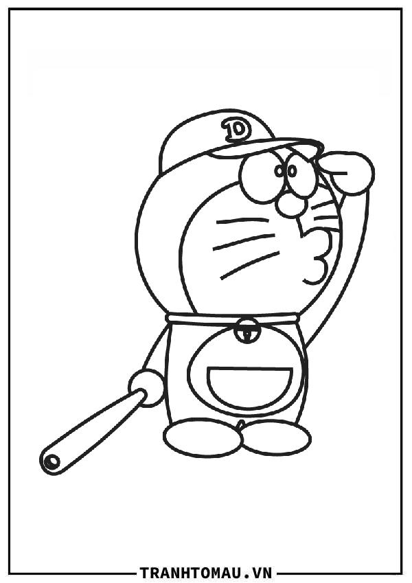 doraemon đánh bóng chày