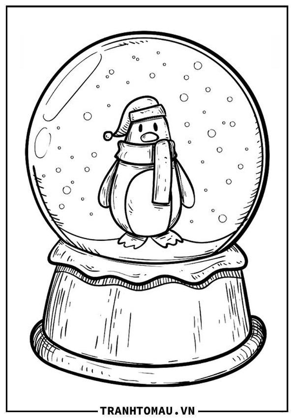 quả cầu tuyết chim cánh cụt