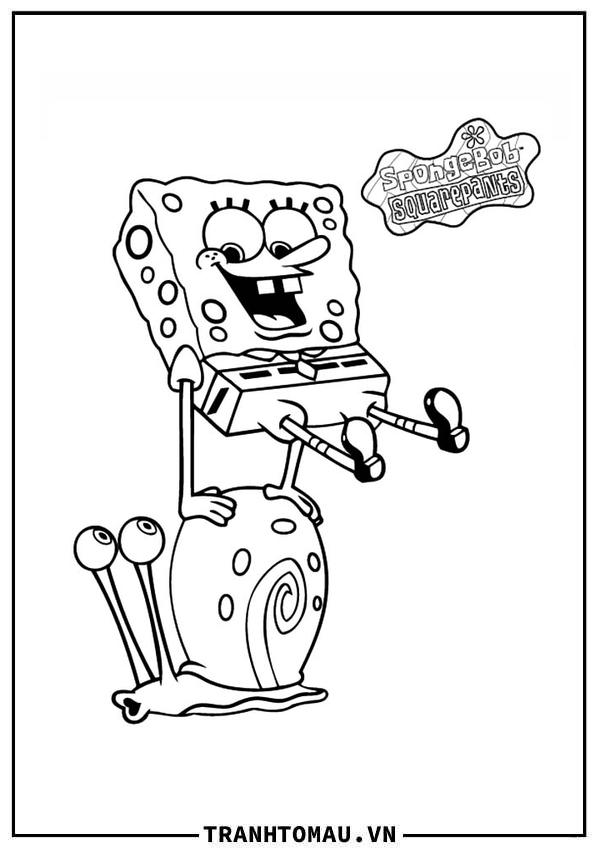 spongebob nhảy qua gary