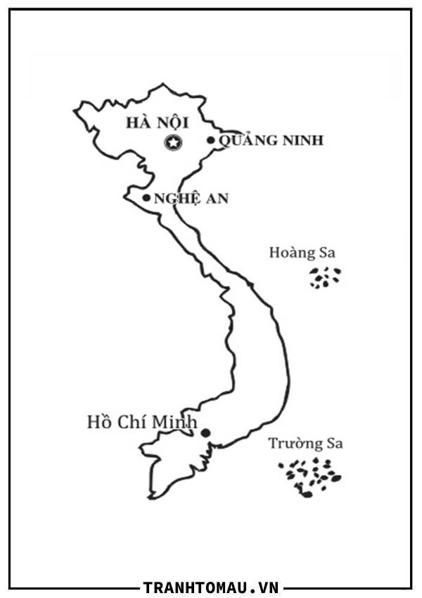 Bản đồ Việt Nam đơn giản