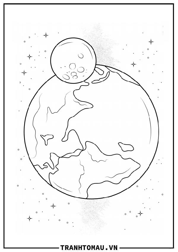 trái đất và mặt trăng