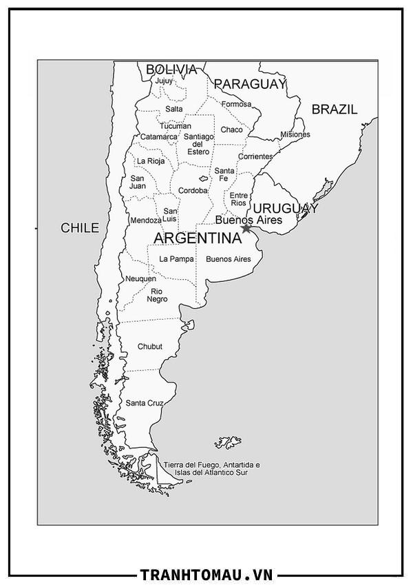 Bản Đồ Argentina