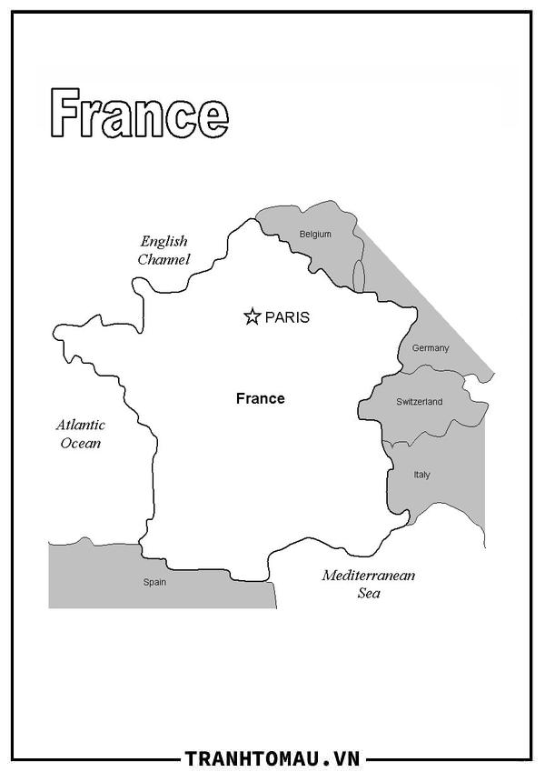 Bản Đồ Nước Pháp
