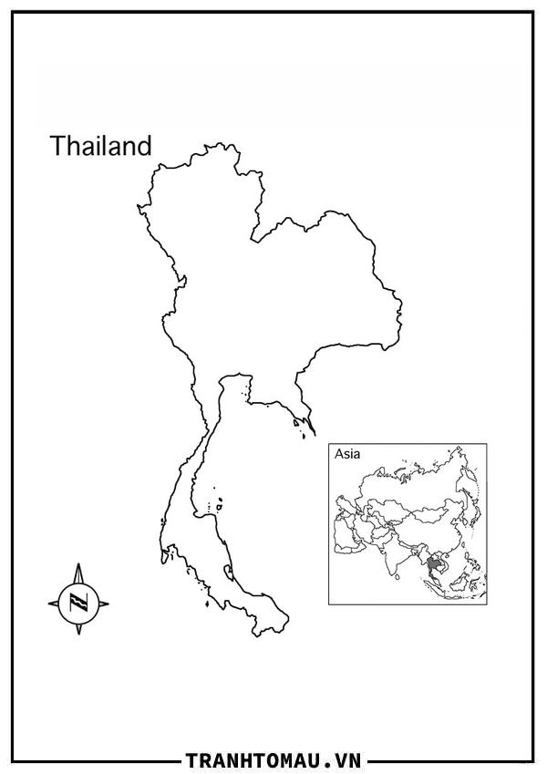 Bản Đồ Nước Thái Lan