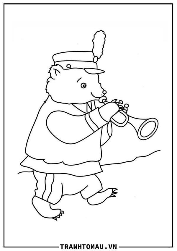 Chú Gấu Thổi Kèn Trumpet