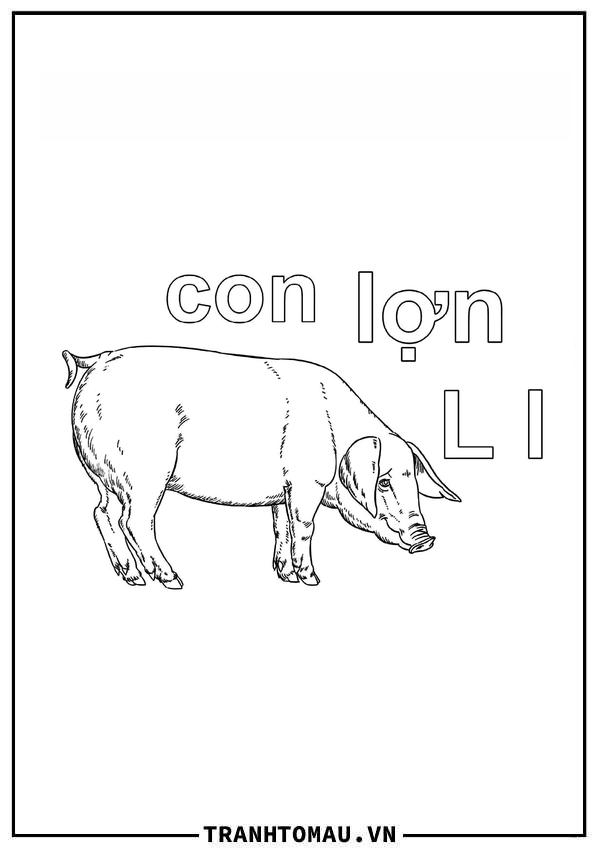 Chữ L Con Lợn