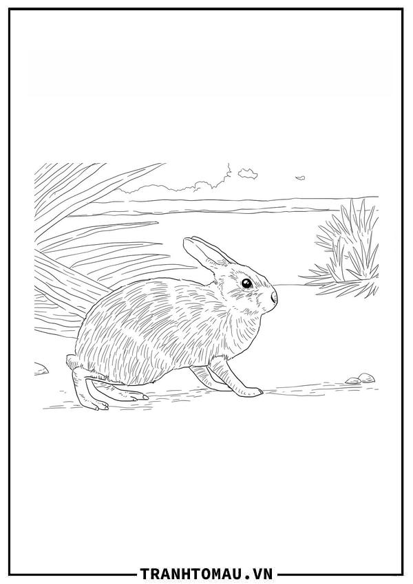 Con Thỏ Hoang Dã Trong Rừng
