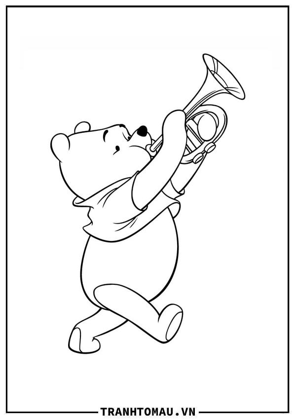 Gấu Pooh Thổi Kèn Trumpet