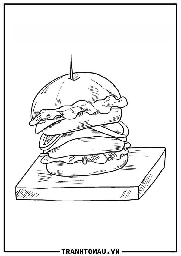 Hamburger Trên Đĩa
