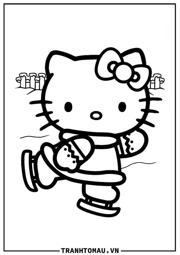 Hello Kitty Đang Trượt Băng