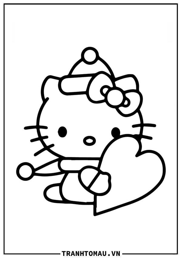 Hello Kitty Ôm Trái Tim