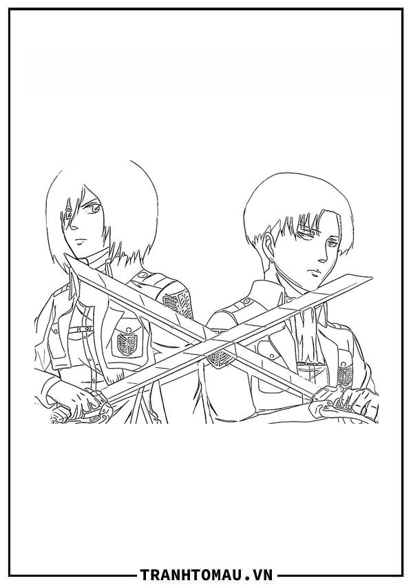 Mikasa và Levi