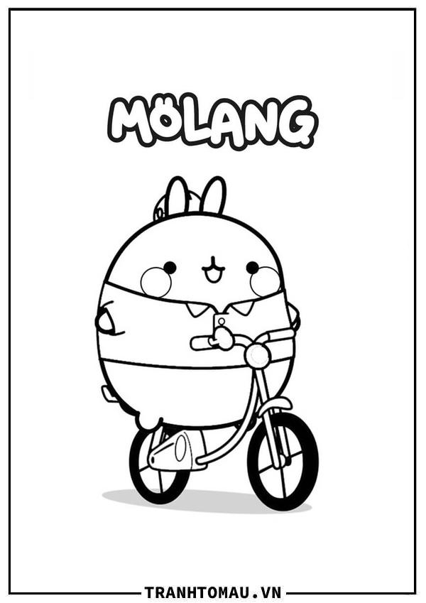 Molang Đạp Xe