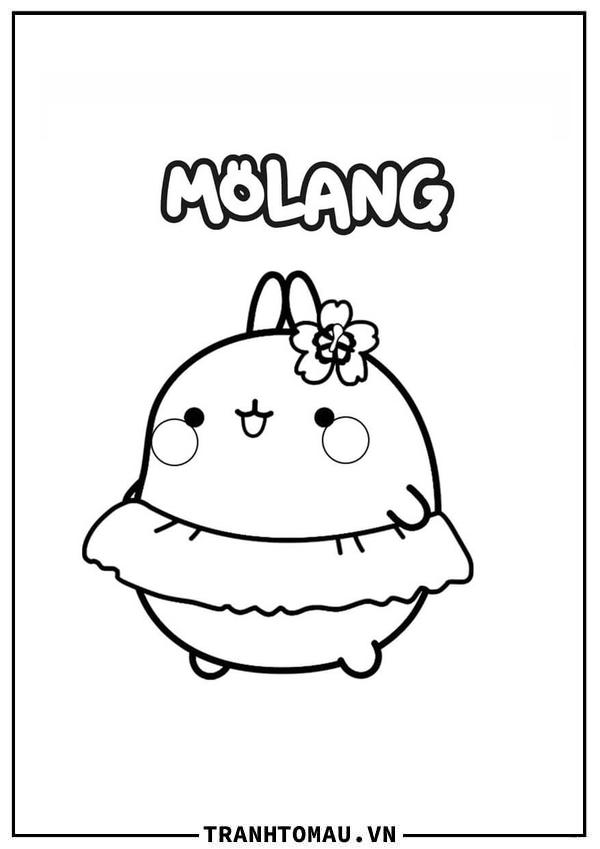 Molang Mặc Váy