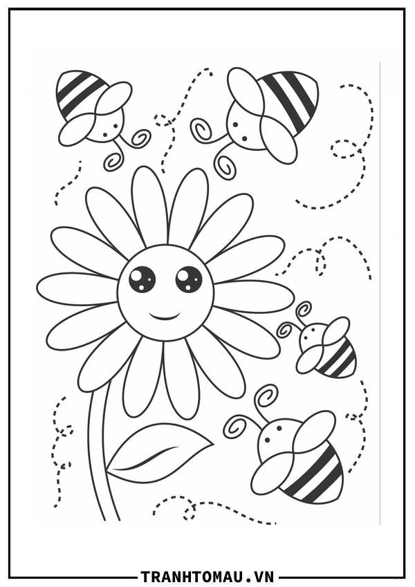 Những Con Ong và Bông Hoa Đáng Yêu