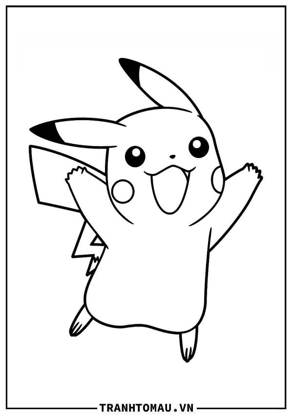 Pikachu Cười Vui Vẻ