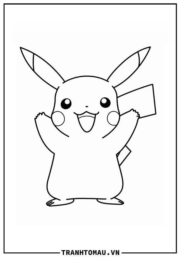 Pikachu Vui Vẻ Vẫy Tay