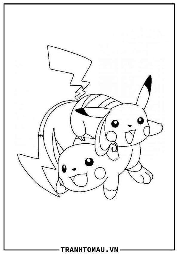 Raichu và Pikachu