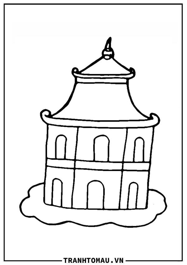 Tháp Rùa Đơn giản và Đẹp