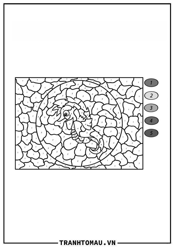Tô Màu Theo Số Cá Ngựa