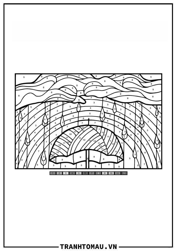 Tô Màu Theo Số Cầu Vồng