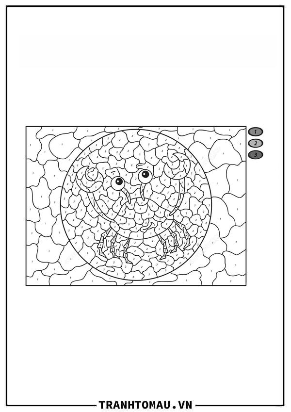 Tô Màu Theo Số Con Cua
