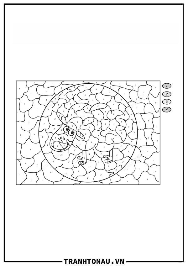 Tô Màu Theo Số Con Ếch