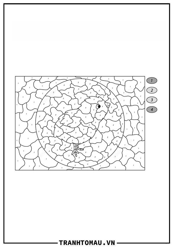 Tô Màu Theo Số Gà Con