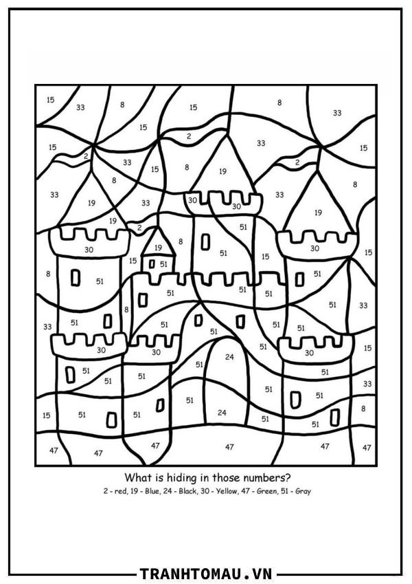 Tô Màu Theo Số Tòa Lâu Đài