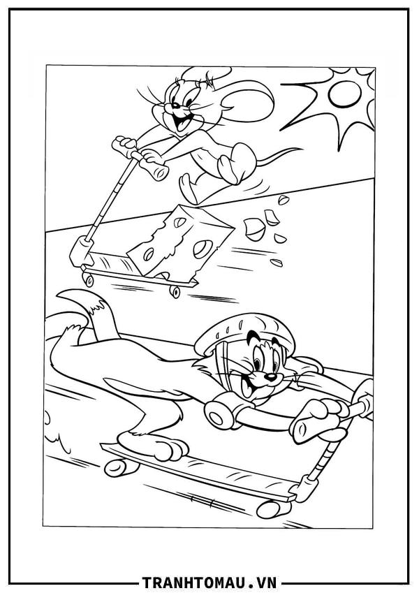 Tom và Jerry Chơi Xe Trượt